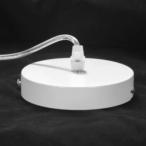 Люстра подвесная Kenner LSP-8268 Lussole без плафона на 5 ламп, основание белое в стиле современный  фото 3